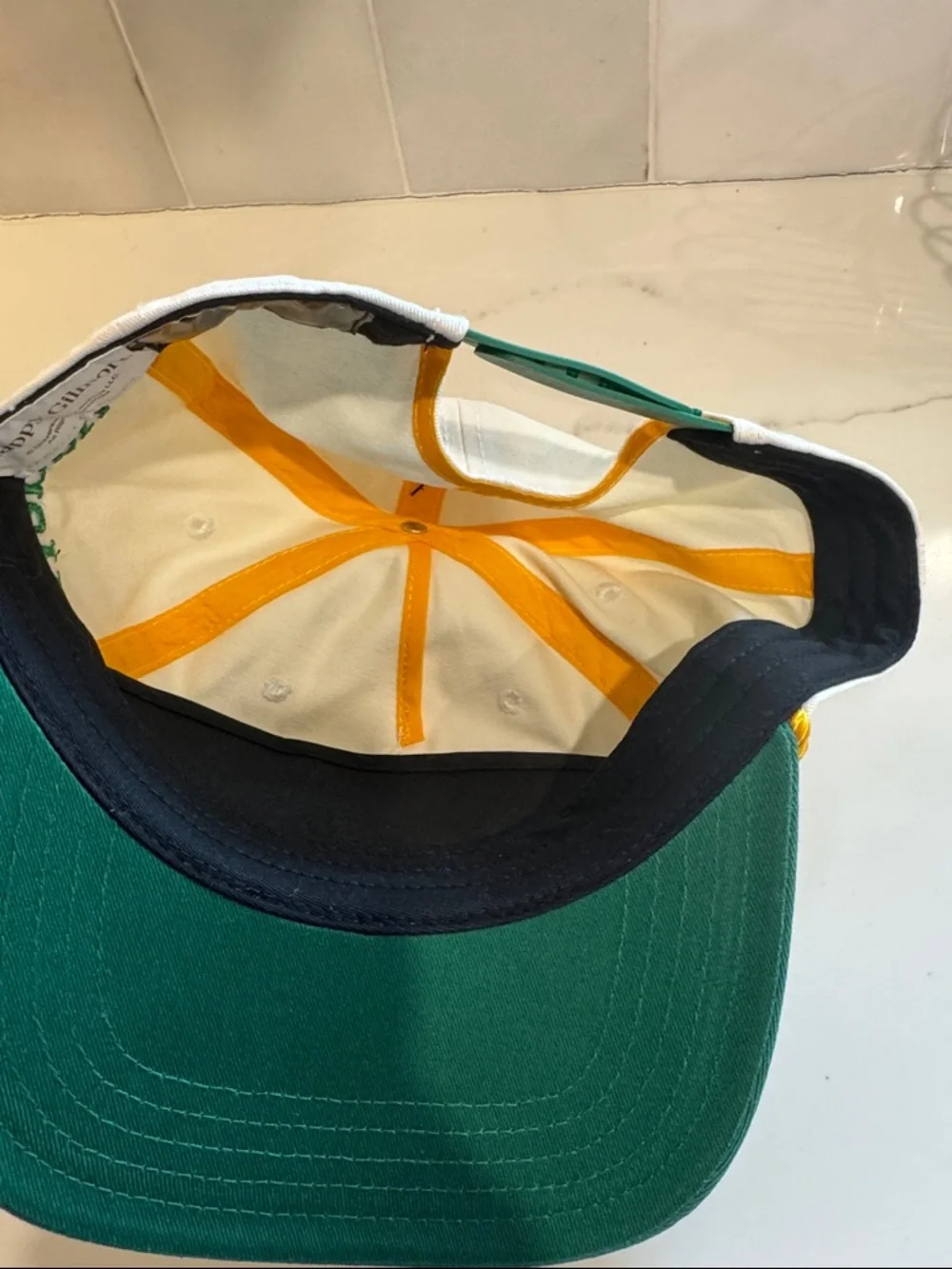 BIOWORLD Happy Gilmore Country Club Adjustable White & Green Cap
